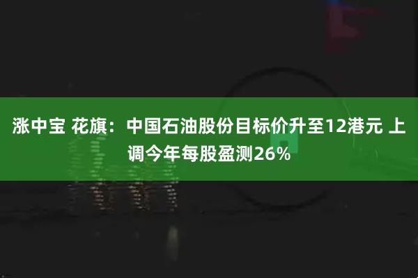 涨中宝 花旗：中国石油股份目标价升至12港元 上调今年每股盈测26%